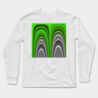 uplifting green and silver Long Sleeve T-Shirt